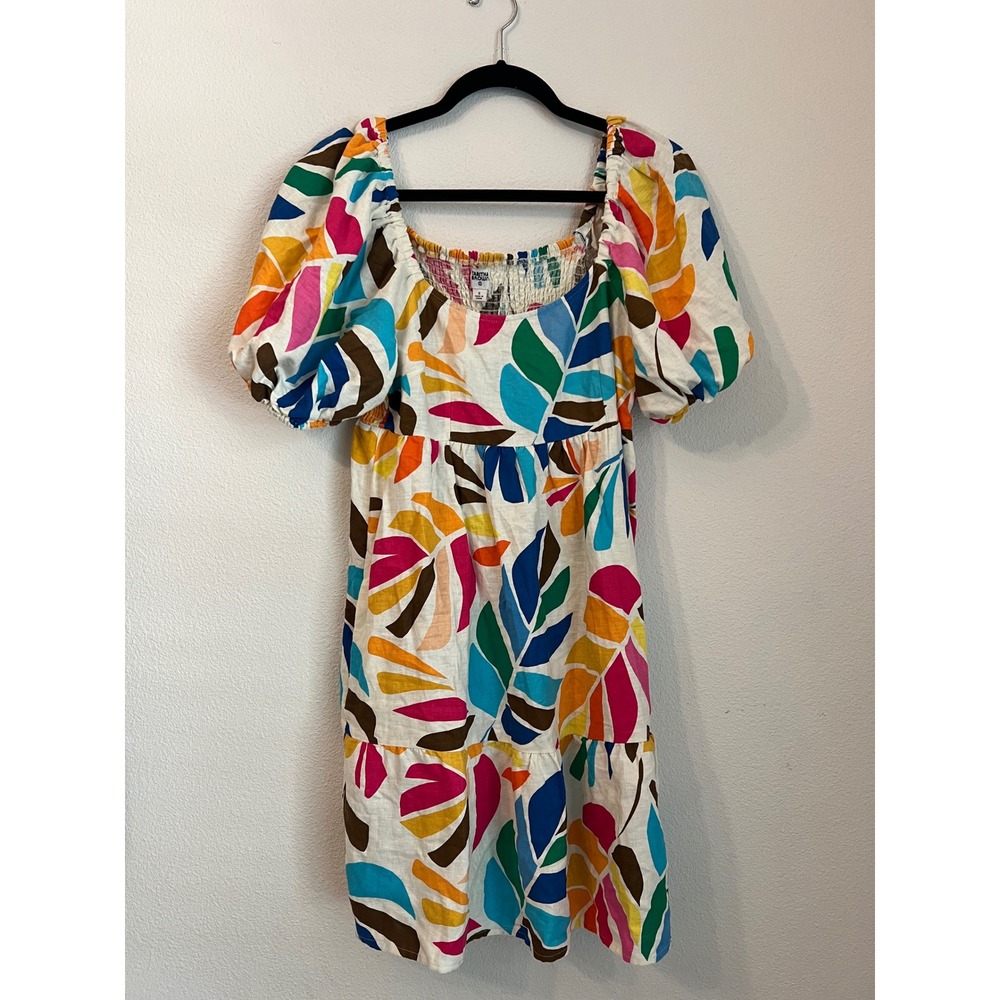Tabitha‎ Brown for Target Floral Puff Sleeve Smocked Tiered Mini Dress